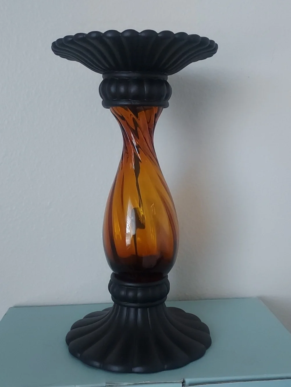 PartyLite Global Fusion Pillar Holder, NIB - Picture 2 of 3
